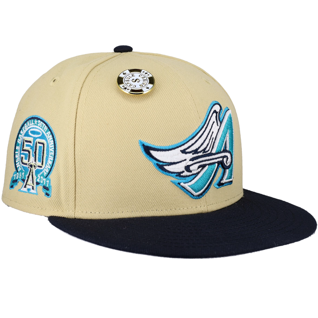 New Era x Capsule Anaheim Angels Vegas Gold Collection 50th Anniversary 59FIFTY Fitted Hat