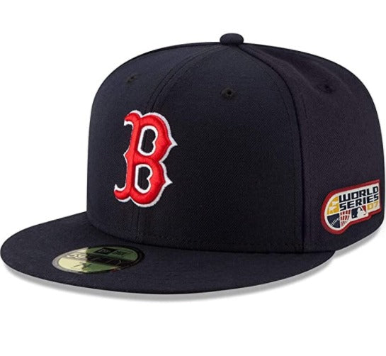 New Era Boston Red Sox Navy 2007 World Series Patch Vintage Fitted Hat