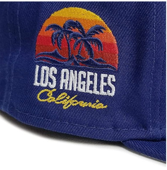 New Era Los Angeles Dodgers Royal Blue California Palm Tree Patch 59FIFTY Fitted Hat
