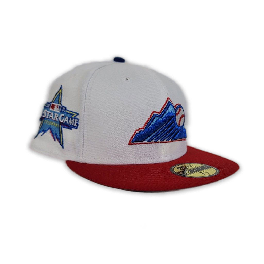 New Era Colorado Rockies White/Red "Stimpy Collection" 2021 All-Star Game 59FIFTY Fitted Hat