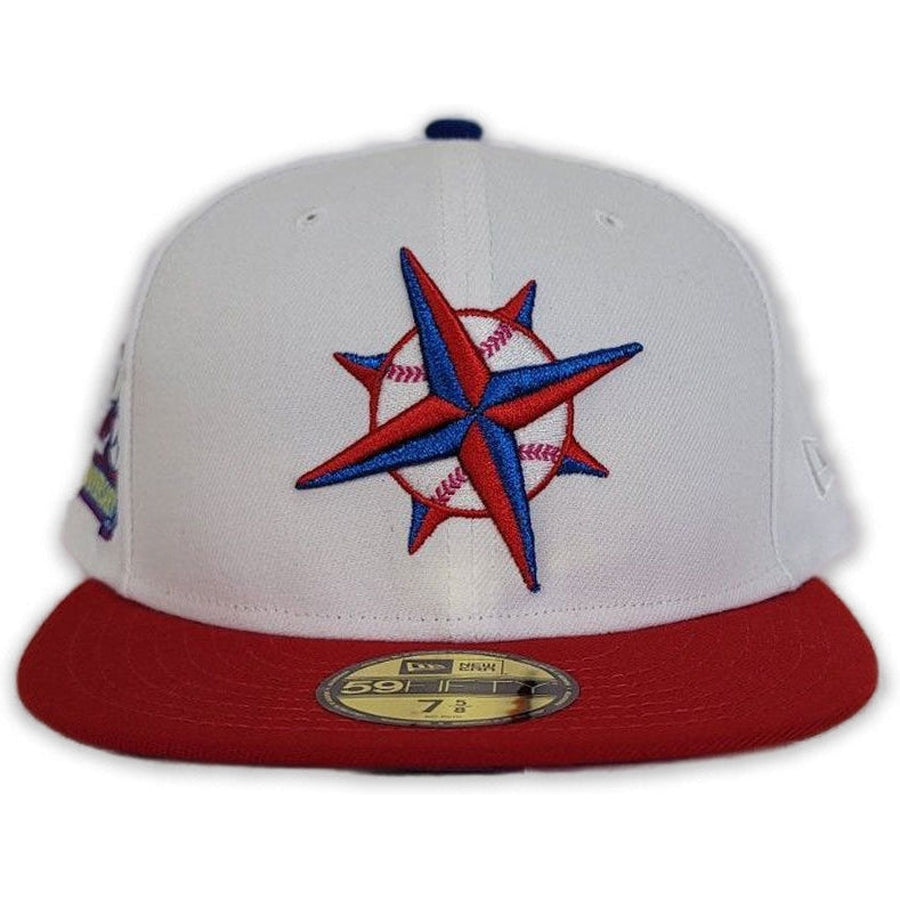 New Era Seattle Mariners White/Red "Stimpy Collection" 20th Anniversary 59FIFTY Fitted Hat