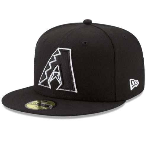 New Era Arizona Diamondbacks Black & White 59Fifty Fitted Hat