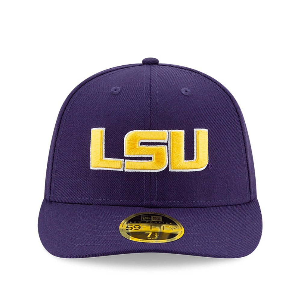 New Era LSU Tigers Purple Basic Low Profile 59FIFTY Fitted Hat