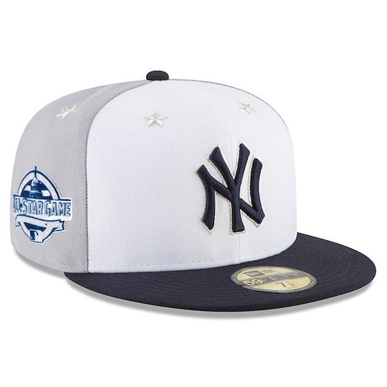 New Era New York Yankees White/Navy 2018 All-Star Game On-Field 59FIFTY Fitted Hat