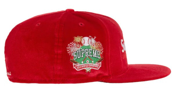 New Era Supreme Red Velvet 59FIFTY Fitted Hat