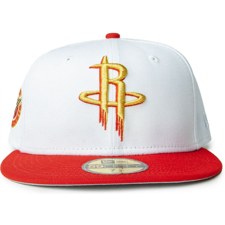 New Era Houston Rockets White/Red/Gold 59FIFTY Fitted Cap