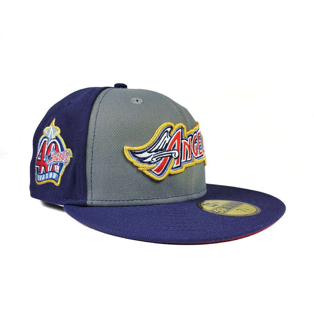New Era Anaheim Angels Blue/Grey 40th Season 59FIFTY Fitted Hat
