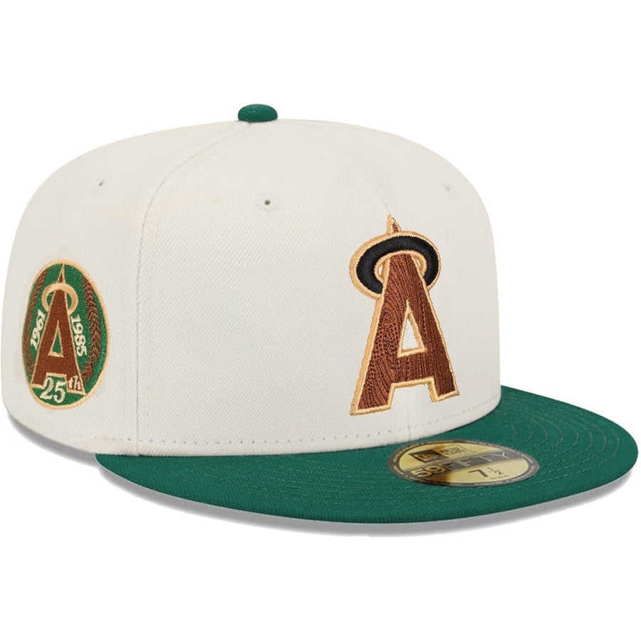 New Era California Angels Chrome/Green 25th Anniversary 2023 59FIFTY Fitted Hat
