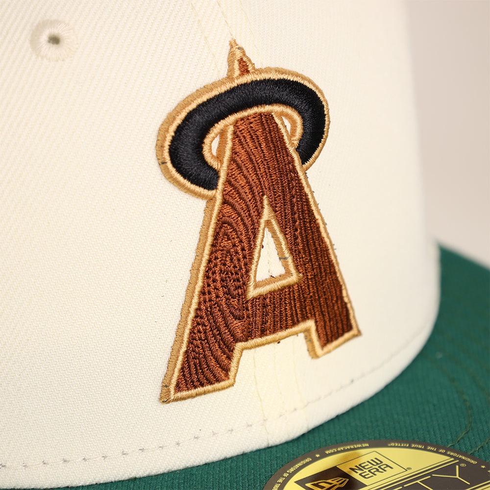 New Era California Angels Chrome/Green 25th Anniversary 2023 59FIFTY Fitted Hat