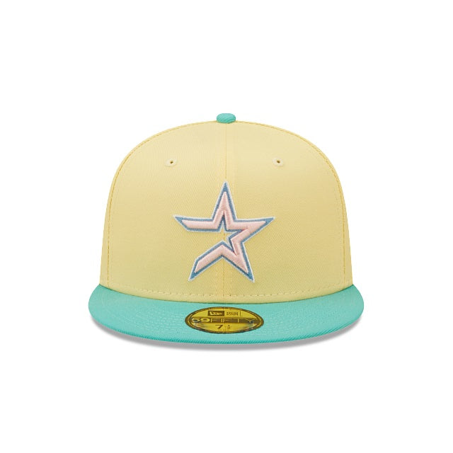 New Era Houston Astros 2005 World Series Yellow/Teal 59FIFTY Fitted Hat
