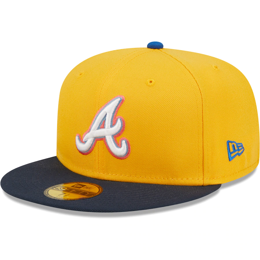 New Era Atlanta Braves Gold/Azure 2017 SunTrust Park Inaugural Season Undervisor 59FIFTY Fitted Hat