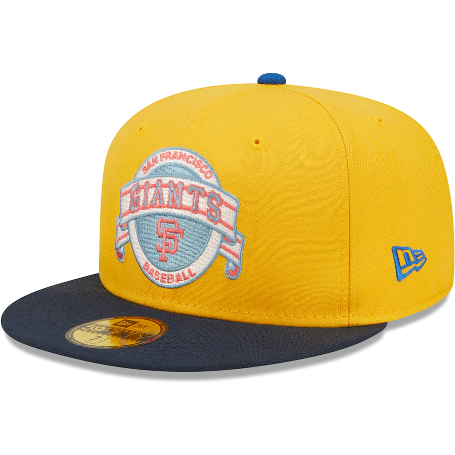 New Era San Francisco Giants Gold/Azure 1961 All-Star Game Undervisor 59FIFTY Fitted Hat