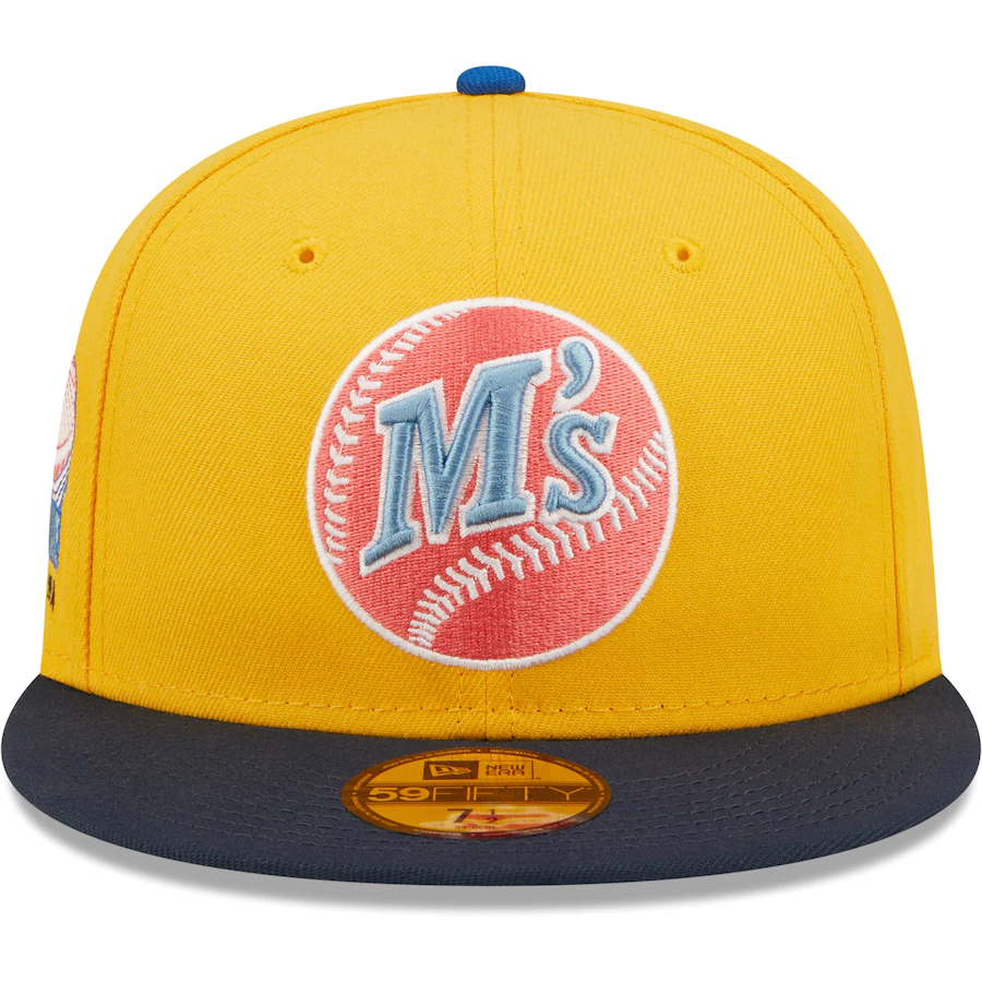 New Era Seattle Mariners Gold/Azure Kingdome Undervisor 59FIFTY Fitted Hat