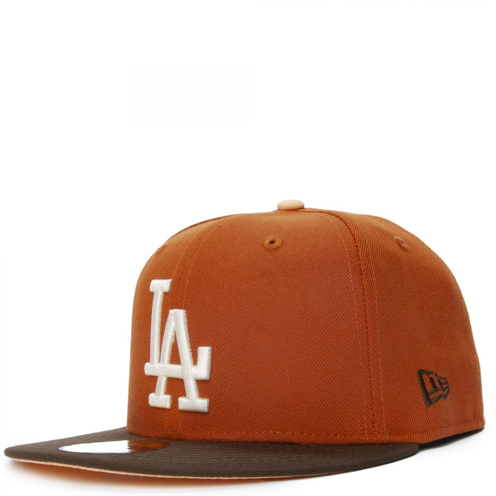 New Era Los Angeles Dodgers Rust Orange 100th Year Anniversary 59FIFTY Fitted Cap