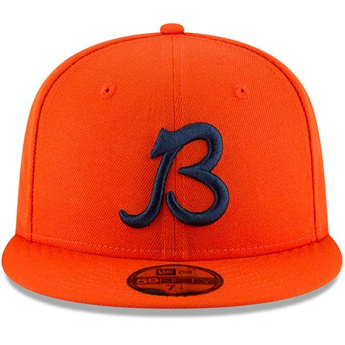 New Era Chicago Bears Orange Omaha 59FIFTY Fitted Hat