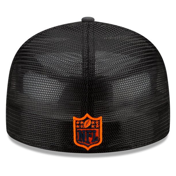 New Era Graphite/Orange Denver Broncos 2021 NFL Draft On-Stage Mesh Back 59FIFTY Fitted Hat