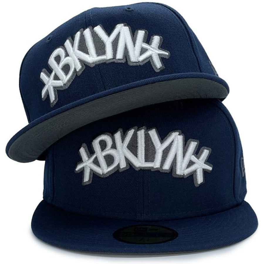 New Era Brooklyn Nets Navy/Charcoal UV 59FIFTY Fitted Hat