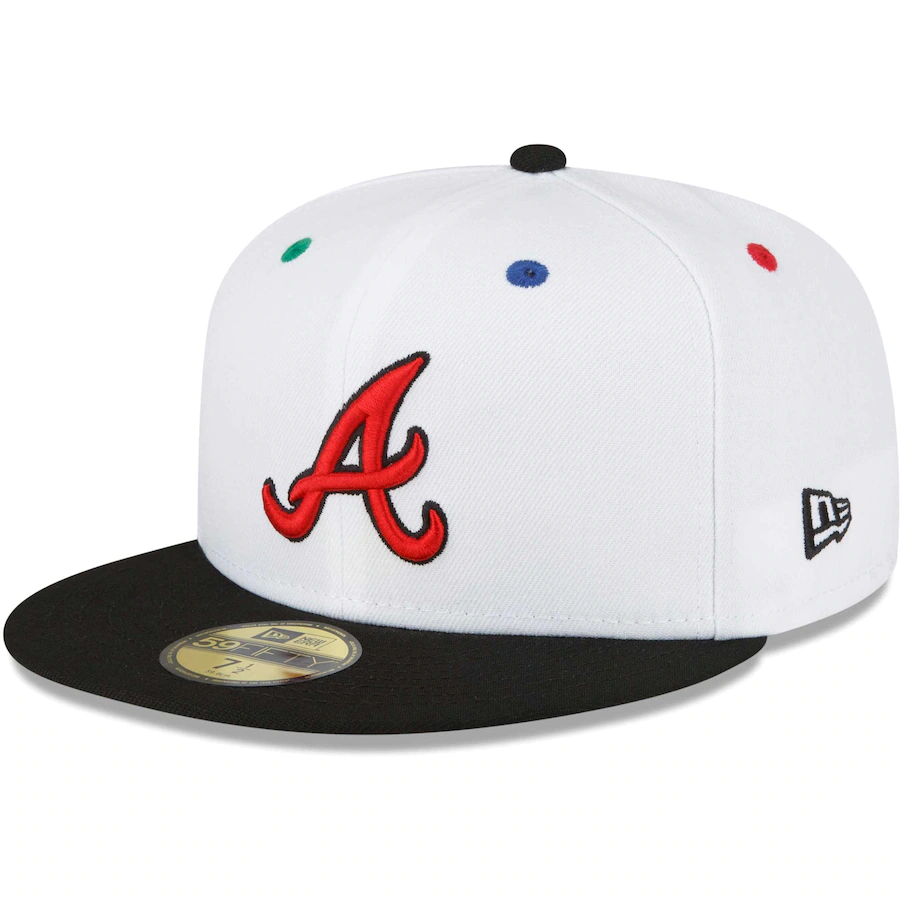 New Era Atlanta Braves White/Black 40th Anniversary Primary Eye 59FIFTY Fitted Hat