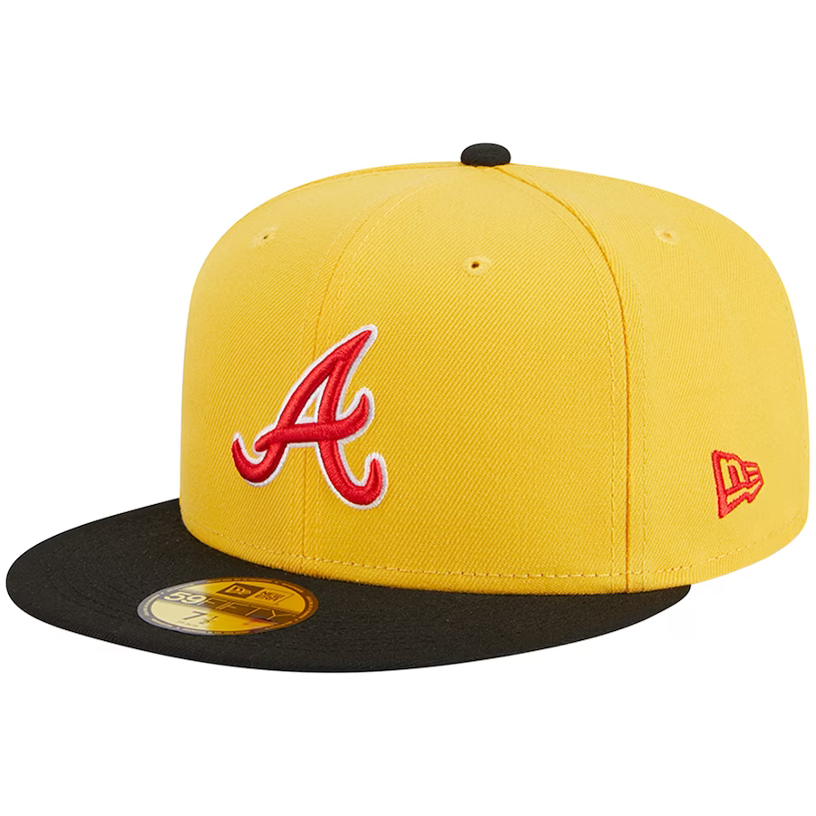 New Era Atlanta Braves Yellow/Black Grilled 2023 59FIFTY Fitted Hat