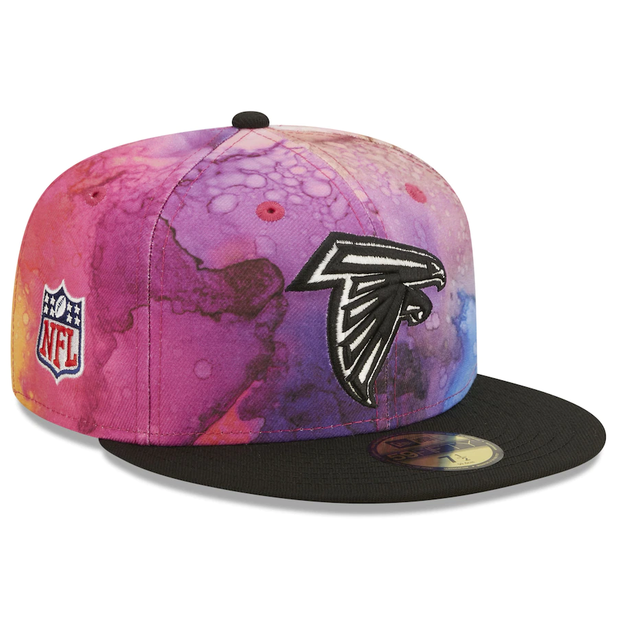 New Era Atlanta Falcons NFL Crucial Catch 2022 Ink Dye 59FIFTY Fitted Hat
