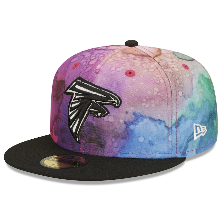 New Era Atlanta Falcons NFL Crucial Catch 2022 Ink Dye 59FIFTY Fitted Hat