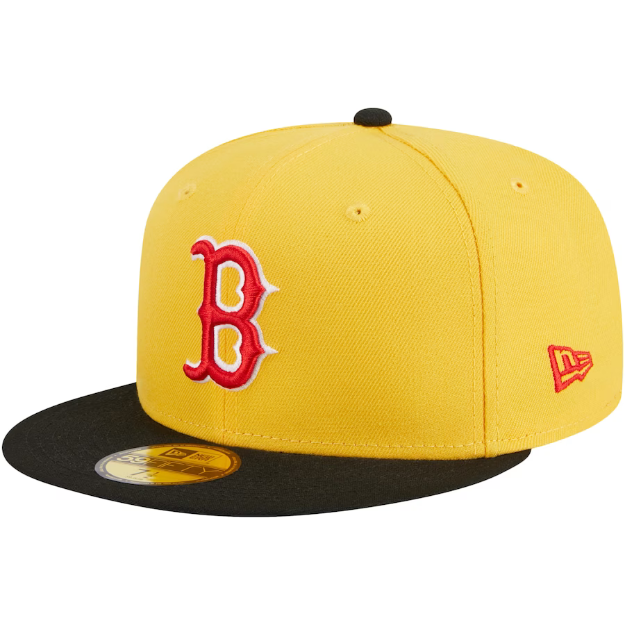 New Era Boston Red Sox Yellow/Black Grilled 2023 59FIFTY Fitted Hat
