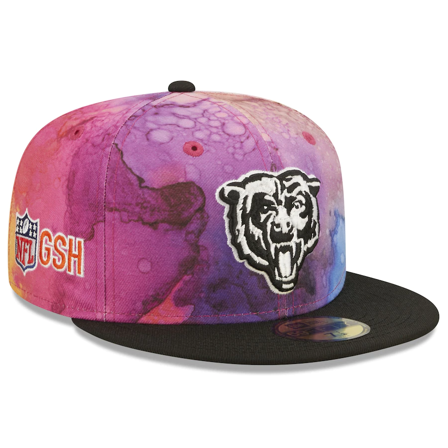 New Era Chicago Bears NFL Crucial Catch 2022 Ink Dye 59FIFTY Fitted Hat