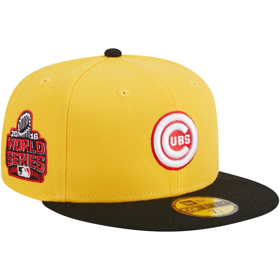 New Era Chicago Cubs Yellow/Black Grilled 2023 59FIFTY Fitted Hat