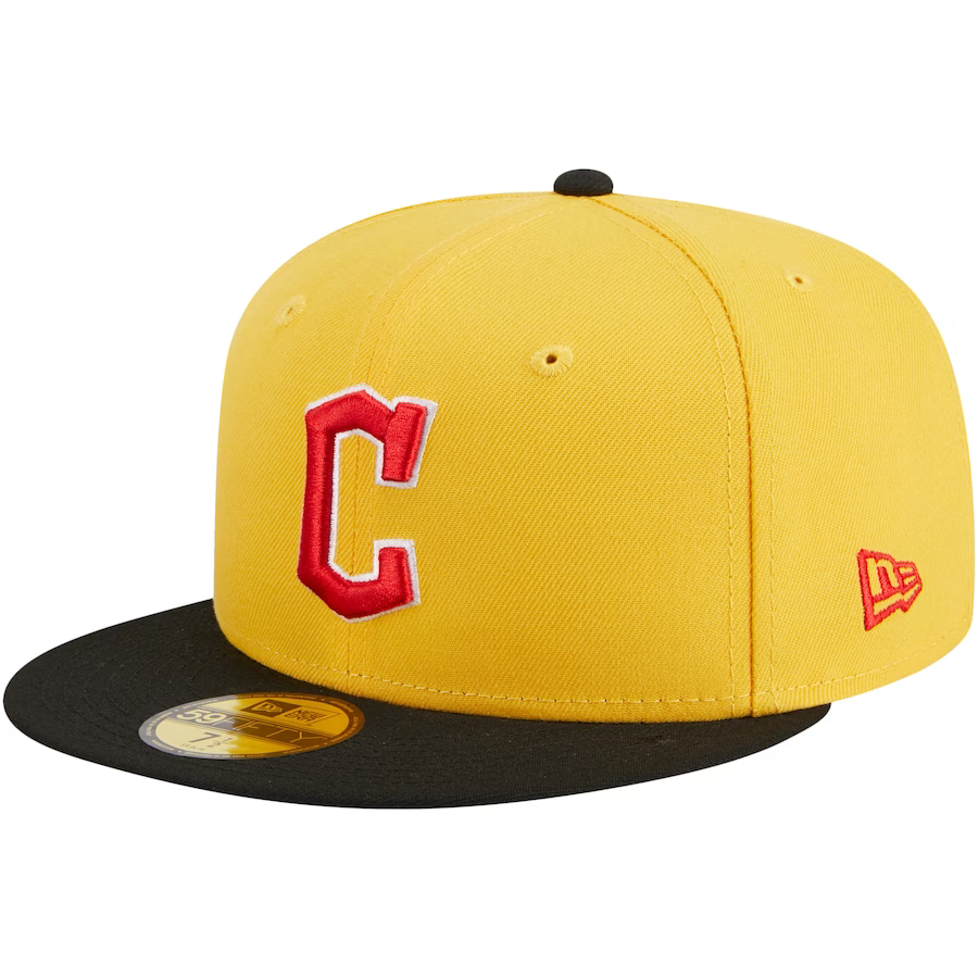 New Era Cleveland Guardians Yellow/Black Grilled 2023 59FIFTY Fitted Hat