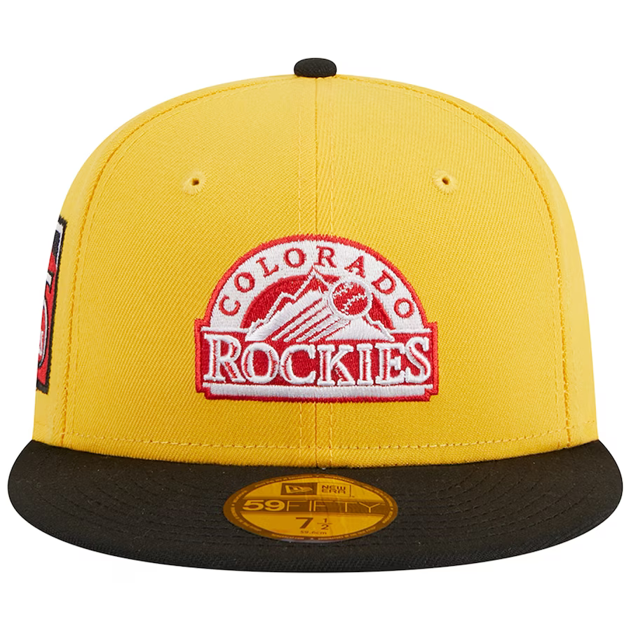 New Era Colorado Rockies Yellow/Black Grilled 2023 59FIFTY Fitted Hat