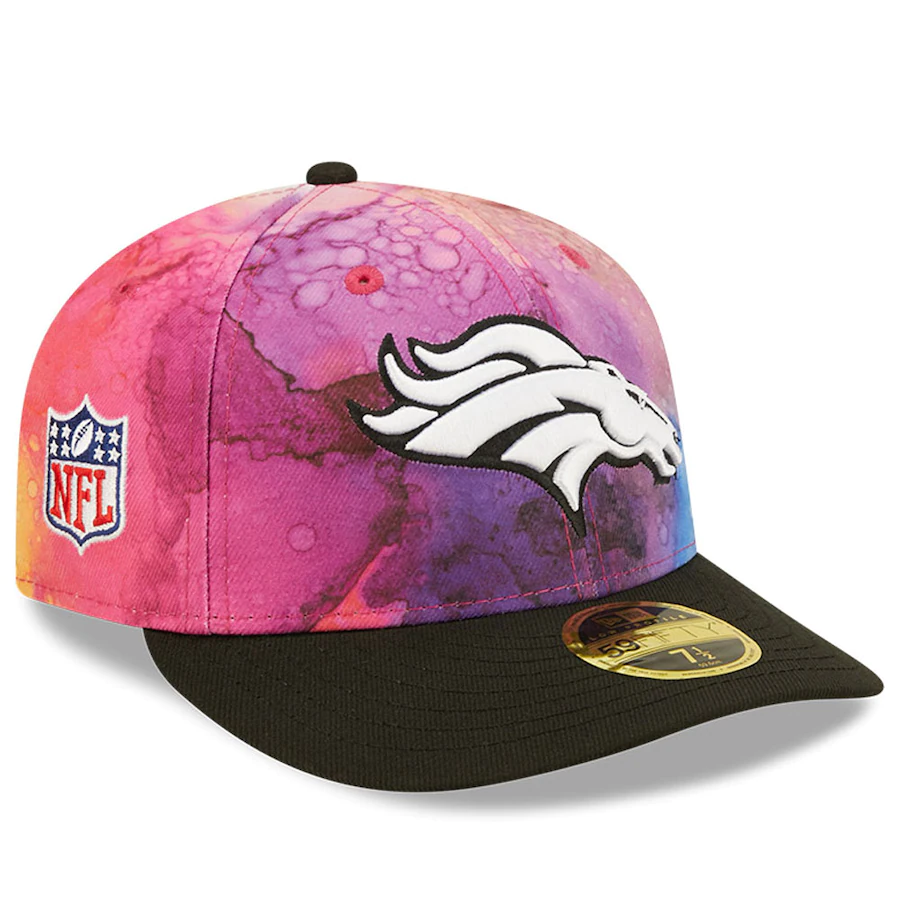 New Era Denver Broncos NFL Crucial Catch Ink Dye 2022 Low Profile 59FIFTY Fitted Hat