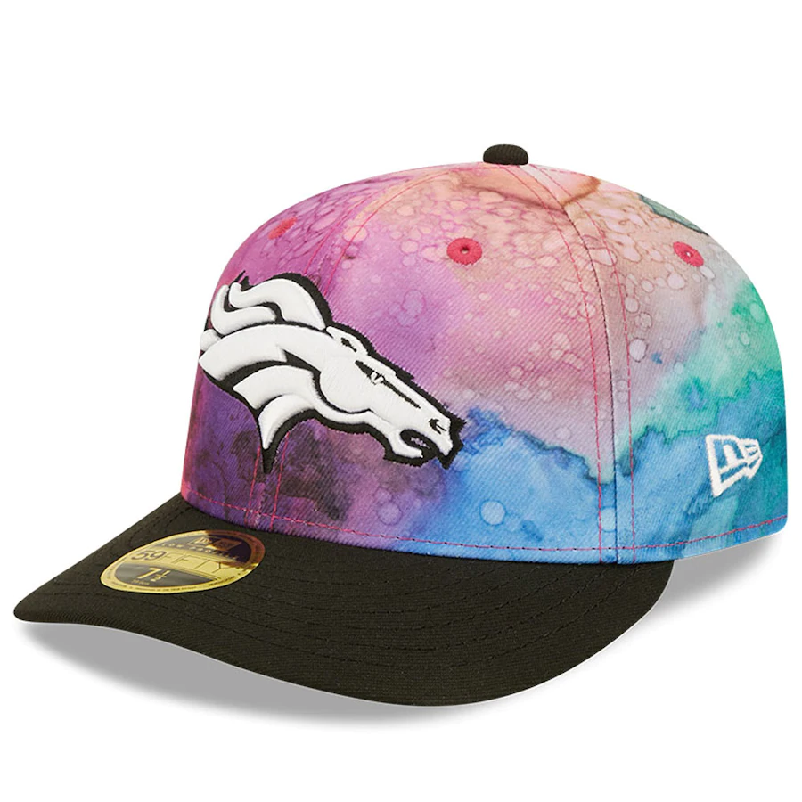 New Era Denver Broncos NFL Crucial Catch Ink Dye 2022 Low Profile 59FIFTY Fitted Hat