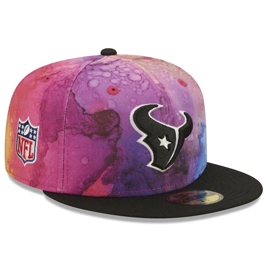 New Era Houston Texans NFL Crucial Catch 2022 Ink Dye 59FIFTY Fitted Hat