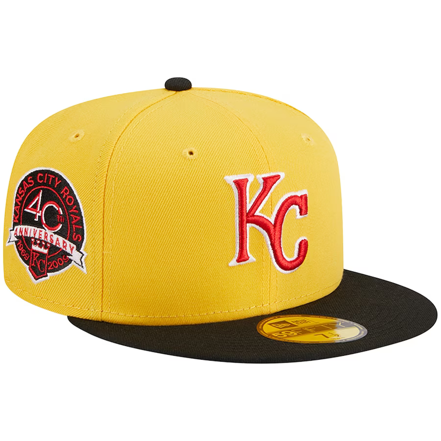 New Era Kansas City Royals Yellow/Black Grilled 2023 59FIFTY Fitted Hat