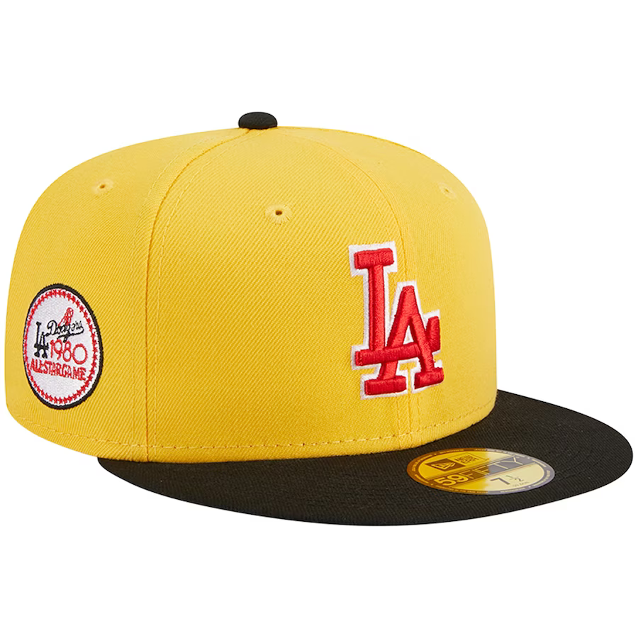 New Era Los Angeles Dodgers Yellow/Black Grilled 2023 59FIFTY Fitted Hat