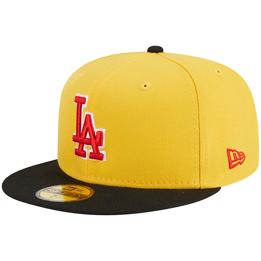 New Era Los Angeles Dodgers Yellow/Black Grilled 2023 59FIFTY Fitted Hat