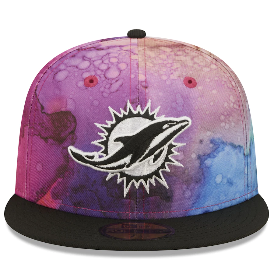 New Era Miami Dolphins NFL Crucial Catch 2022 Ink Dye 59FIFTY Fitted Hat