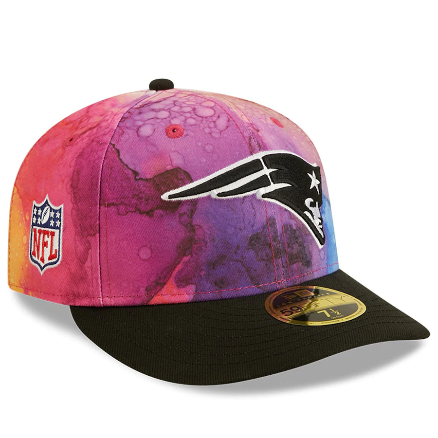 New Era New England Patriots NFL Crucial Catch Ink Dye 2022 Low Profile 59FIFTY Fitted Hat