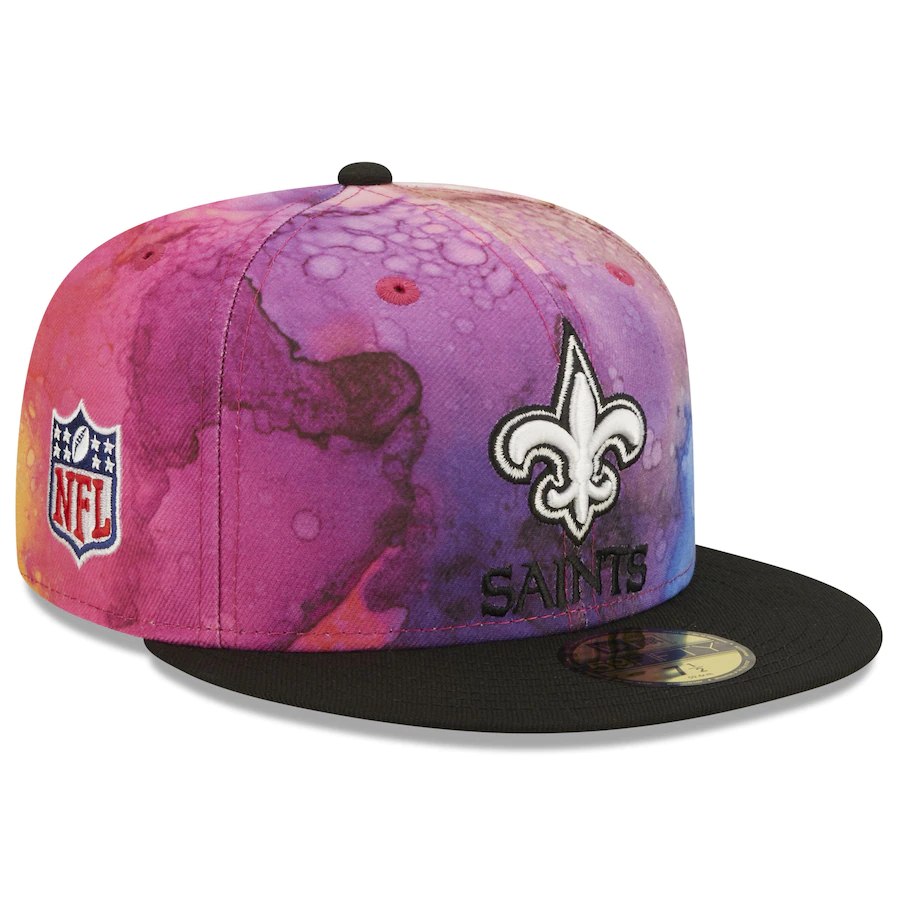 New Era New Orleans Saints NFL Crucial Catch 2022 Ink Dye 59FIFTY Fitted Hat