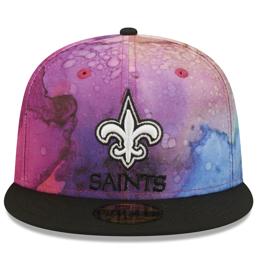 New Era New Orleans Saints NFL Crucial Catch 2022 Ink Dye 59FIFTY Fitted Hat