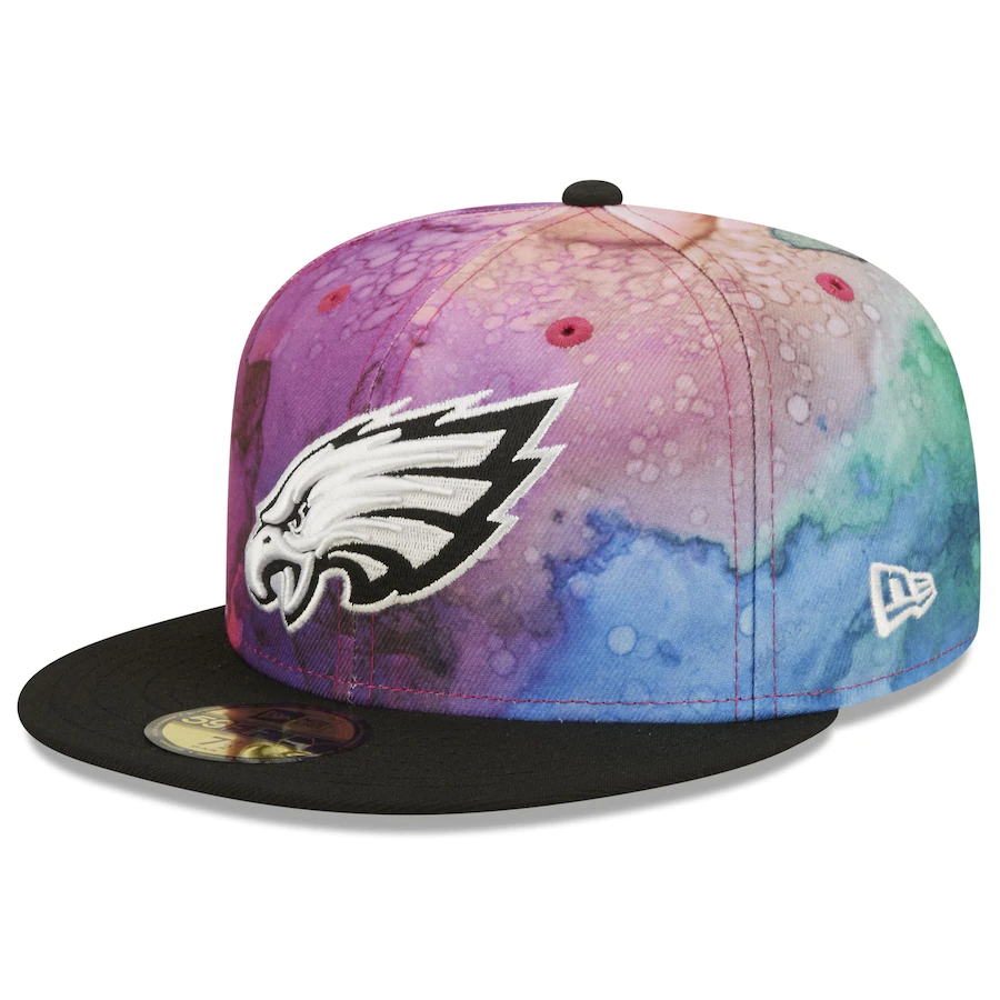 New Era Philadelphia Eagles NFL Crucial Catch 2022 Ink Dye 59FIFTY Fitted Hat