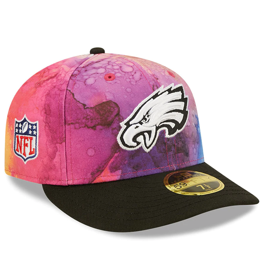 New Era Philadelphia Eagles NFL Crucial Catch Ink Dye 2022 Low Profile 59FIFTY Fitted Hat