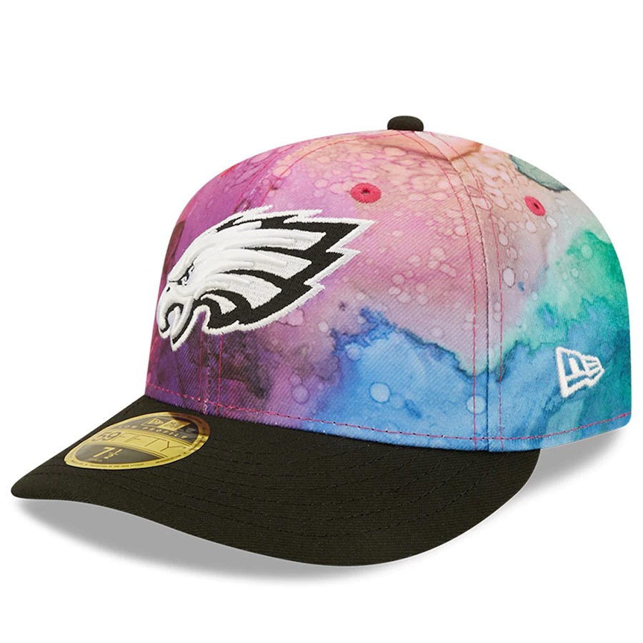 New Era Philadelphia Eagles NFL Crucial Catch Ink Dye 2022 Low Profile 59FIFTY Fitted Hat