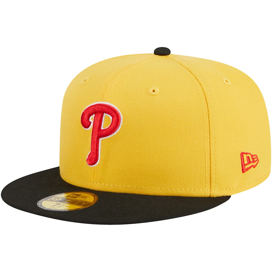 New Era Philadelphia Phillies Yellow/Black Grilled 2023 59FIFTY Fitted Hat