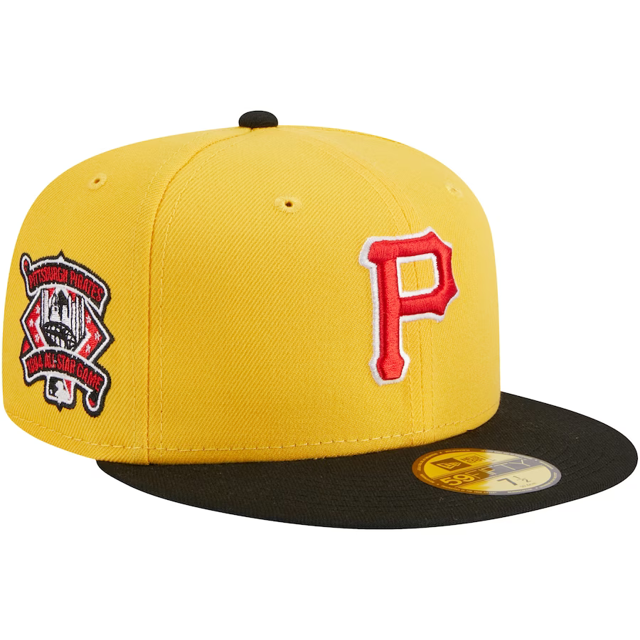 New Era Pittsburgh Pirates Yellow/Black Grilled 2023 59FIFTY Fitted Hat