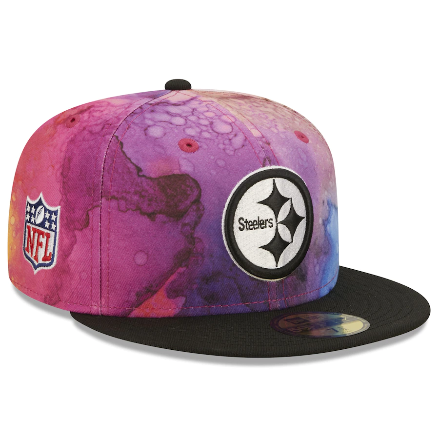 New Era Pittsburgh Steelers NFL Crucial Catch 2022 Ink Dye 59FIFTY Fitted Hat
