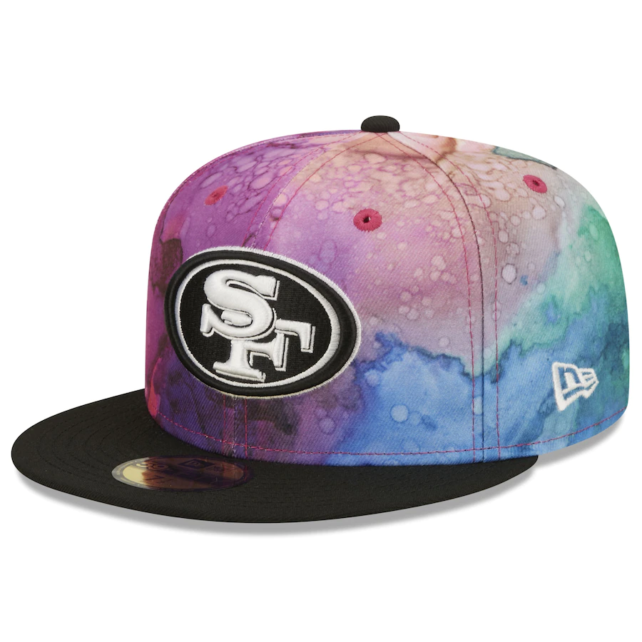 New Era San Francisco 49ers NFL Crucial Catch 2022 Ink Dye 59FIFTY Fitted Hat