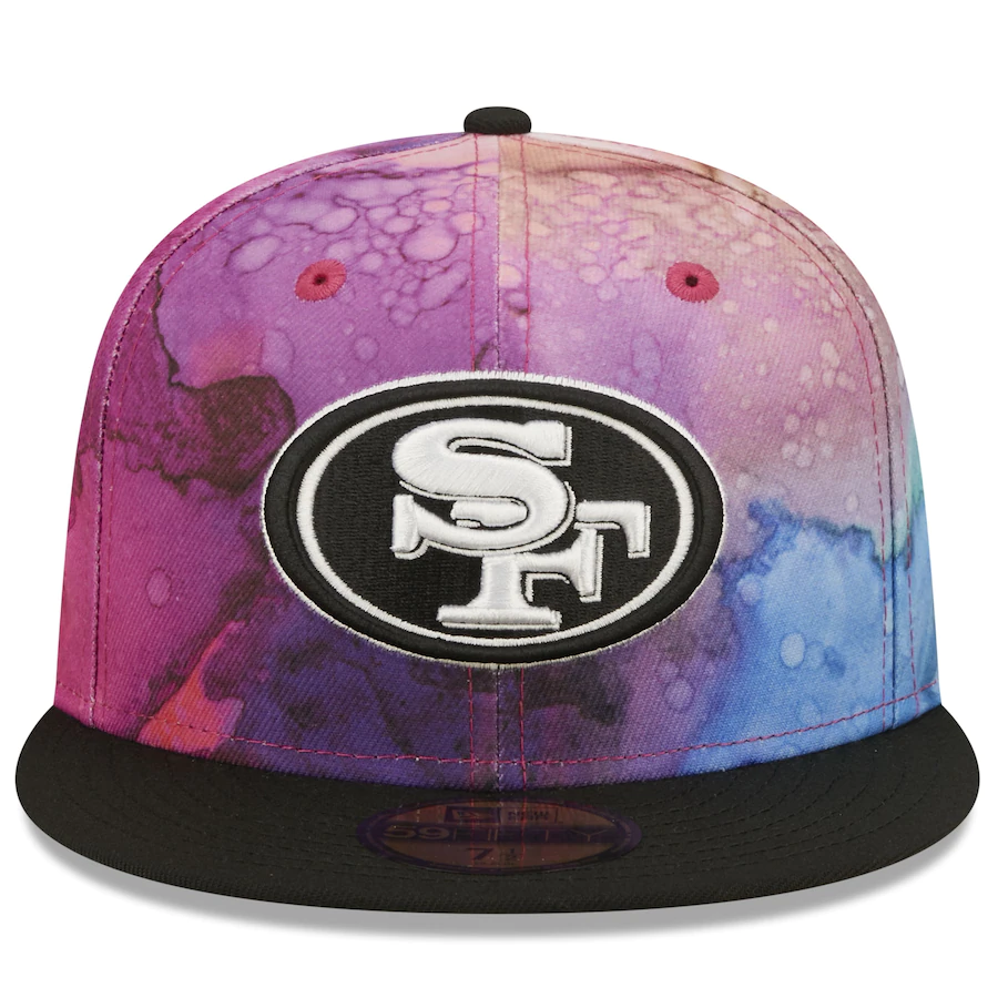 New Era San Francisco 49ers NFL Crucial Catch 2022 Ink Dye 59FIFTY Fitted Hat
