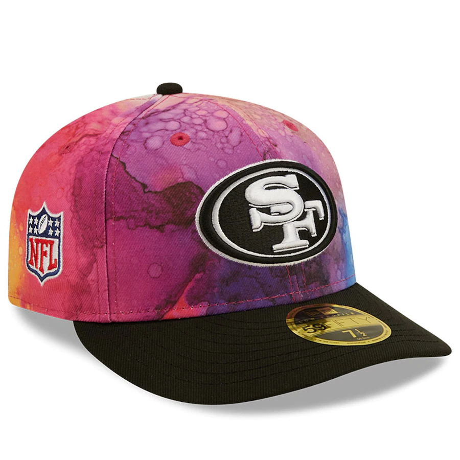 New Era San Francisco 49ers NFL Crucial Catch Ink Dye 2022 Low Profile 59FIFTY Fitted Hat