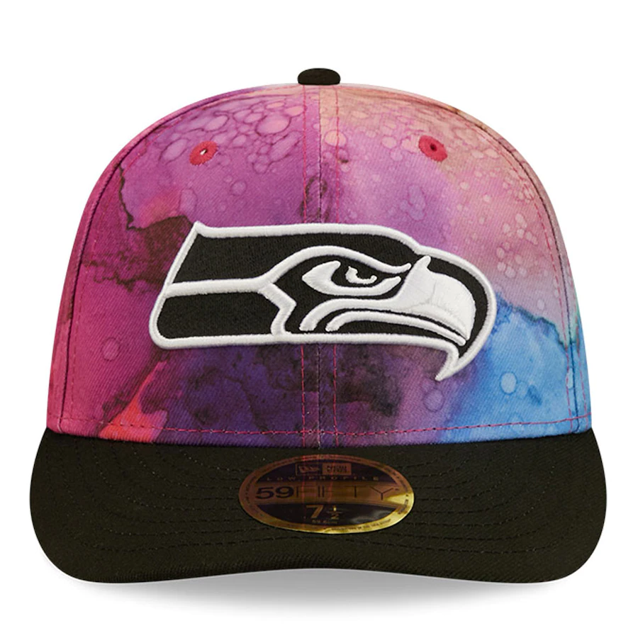 New Era Seattle Seahawks NFL Crucial Catch Ink Dye 2022 Low Profile 59FIFTY Fitted Hat